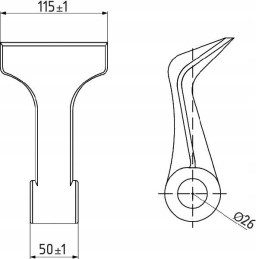 6061699z peilis 174 mm tinka Kuhn