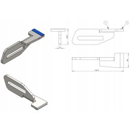 Veleno grandiklis su sukepinto karbido ekspertų linija