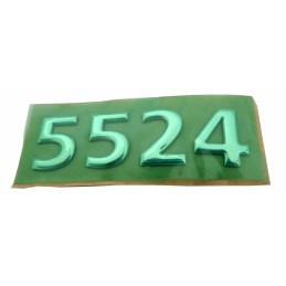 Ženklas 5524 sidabru iškilusios raidės