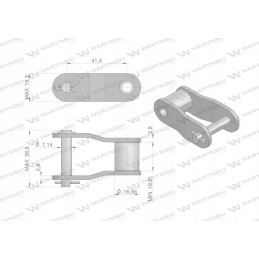 Grandinės žiedas CA550 Warynski 5 vnt