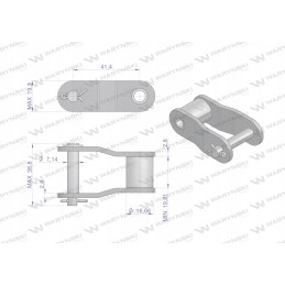 Grandinės žiedas CA550 Warynski 5 vnt