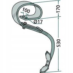 Spyruoklinių noragų komplektas su Kongskilde vibrofle noragėliais