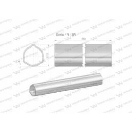 Išorinis vamzdis 4r ir 5r velenui 460 51 5x3mm 335mm