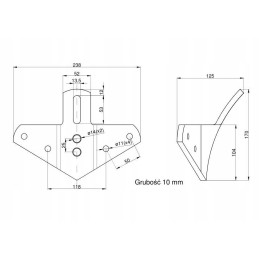 Šoninių gruberio bloko dalių laikiklis
