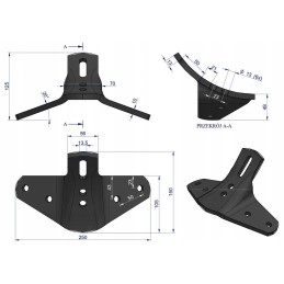 Šoninių gruberio bloko dalių laikiklis