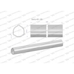 Išorinis vamzdis 4r ir 5r velenui 560 51 5x3mm 435mm