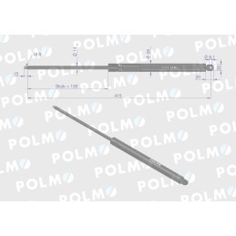 Priekinio stiklo pavara l max 415mm f18280020021