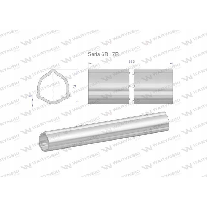 Išorinis vamzdis 6r ir 7r velenui 510 54x4mm 385mm
