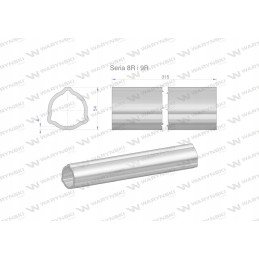 Vidinis vamzdis 8r ir 9r velenui 460 54x5mm 315mm