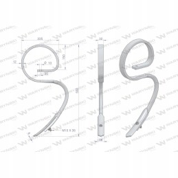 Spyruoklinis dantis 32x12 Warynski