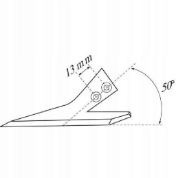 Gesio pėda 160 mm 2 skylės fd160v