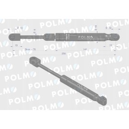 Durų pavara l max 256mm 3385316m90p massey fe