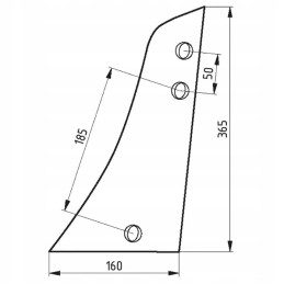 5073vrp292l trijų skylių lentų prieplauka vrp292l