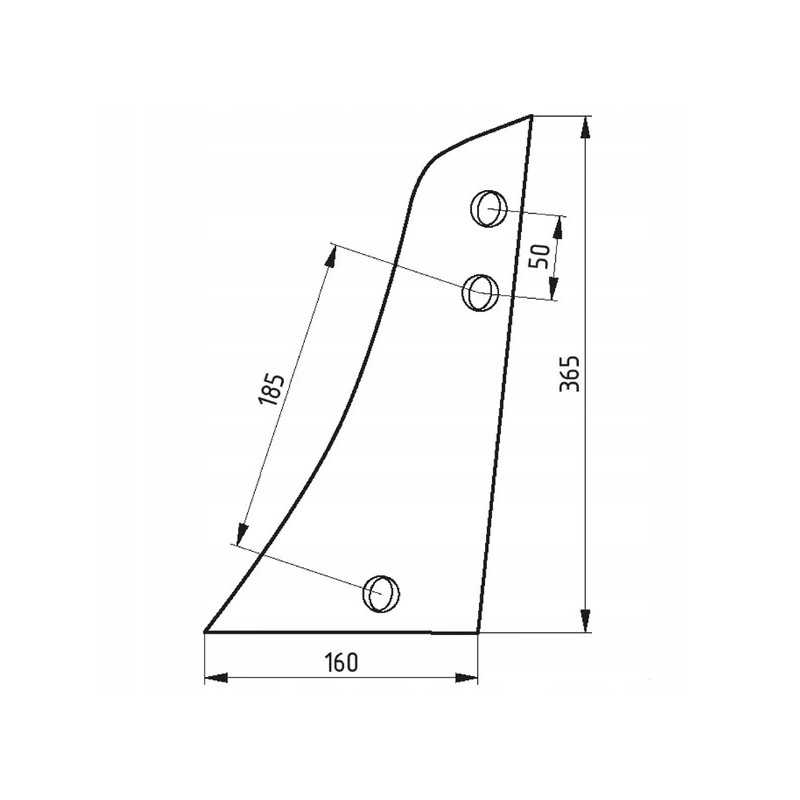 5073vrp292l trijų skylių lentų prieplauka vrp292l
