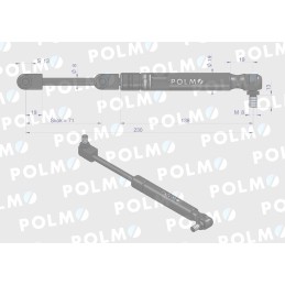 Durų pavara l max 230mm 3902121m1p massey ferg