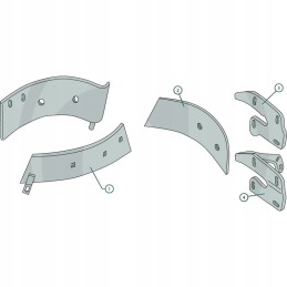 Vagos pjovimo laikiklis 4575204 4575205 kištukas Lemken
