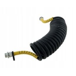 Spiralinis jungiamasis kabelis, geltonas poliamido apvalkalas