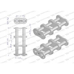 Grandininė spyna z24b 3 r3 1 1 2 warynski
