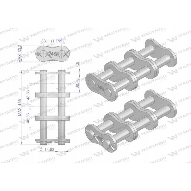 Grandininė spyna z24b 3 r3 1 1 2 warynski