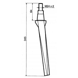 Aktyvių akėčių noragai l 345 mm tinka Vigolo