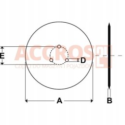 Amazone noragėlių diskas 320x3mm 962292 958445
