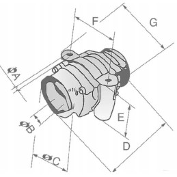Diskinių akėčių guolis kw 41 hd486073