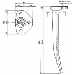 Amazon varomųjų akėčių danties 6302100 pakeitimas