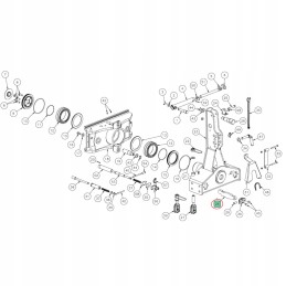 Stabdymo svirtis hs300 kištukas kverneland kk081459r