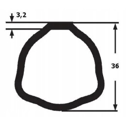 1 ir 2 serijos išorinio veleno vamzdžiai iki 710 ilgio