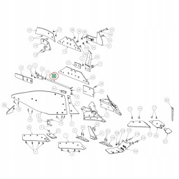 Stabilizatoriaus kaištis kverneland kk073830r