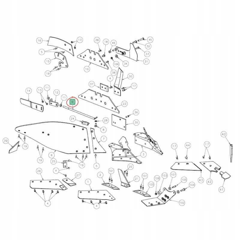 Stabilizatoriaus kaištis kverneland kk073830r