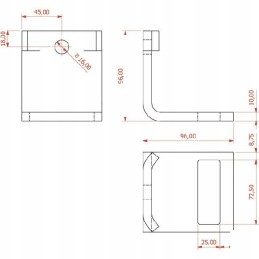 Cp301 dantų laikiklis 70x12mm rėmas 60x60mm