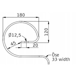 Stiprinamoji spyruoklė 32x10mm fi fi 12 5mm cp511