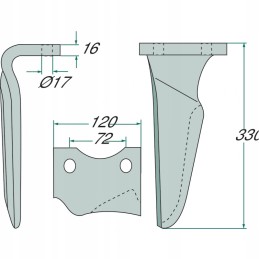 Dešinysis akėčių dantis