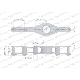 Grandinės jungtis CA650 1 apvija remonto mazgą