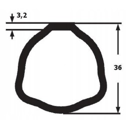 ir 2 serijos išorinio veleno vamzdis iki 810 a ilgio