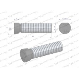 Varžtų komplektas, ovalus, išpjautas iš vienos pusės, M16x