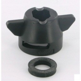 Purškimo dangtelis 8 mm juodas 0900785600401