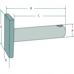 Viršutinė jungties kaištis 32 mm granitas