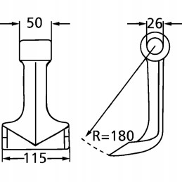 Plaktukas Kuhn vejapjovei