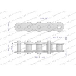 Ritininės grandinės iškrovimo pavara ansi 50a 115ps zp