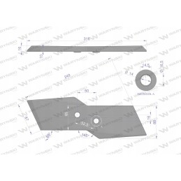 Kairysis plūgo kaltas 622129 Kuhn Warynski