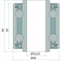 Guolis 16 25x40x44mm 5203kyy2 john deere an212132
