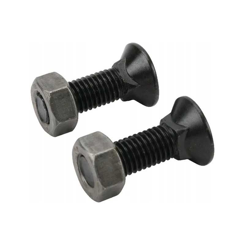 2 varžtų rinkinys, m12x40 mm, 4 taškų atrama