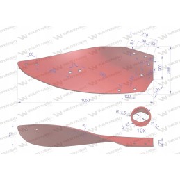 Kairysis formos plokštės sparnas 14 16 korpusas Nr. 3