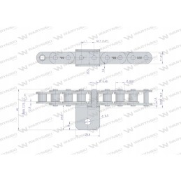 Kombaino konvejerio grandinė c08b r1 1 2 valymui