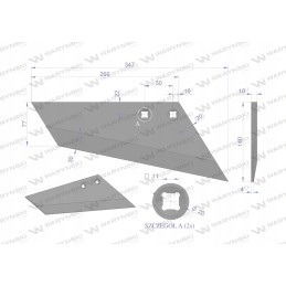 Dešinysis ražienų kultivatoriaus plūgas