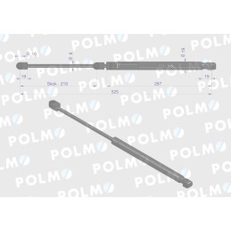 Galinio lango pavara 525mm mf landini polmo
