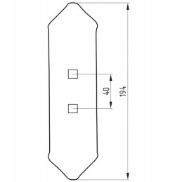 Kultivatoriaus noragas 1410010060, 2 skylės