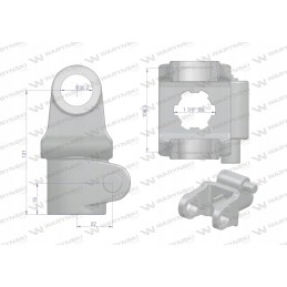 Išorinio veleno šakė su žiedu 30 2x106 5 s